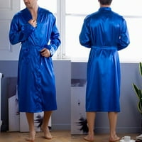 Fule Modni Muškarci Udobne satenske kimono svile za kupaobe Pajamas Noćna odjeća za spavanje
