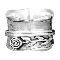 Bezyrey Ženska prsten Vintage Rotatible Ženski dekompresijski prsten za žensko prsten pogodan je za