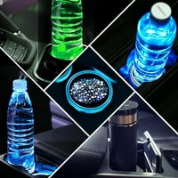 Svjetla držača sa LED čaša, držač za automobile LED svjetla sa bojama USB punjenje čaše za punjenje