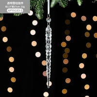 ESAIERR 2x božićni ukrasi ukrasi stabla kristalno žica prozirni privjesak