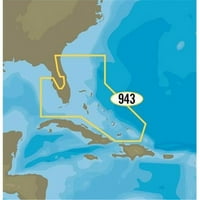 -Map AP-M-NA-D943-MS 4D Florida & Bahami