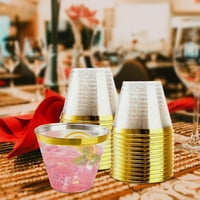 Šalice oz jasne naočale Jednokratni softver za piće za vjenčanje za vjenčanje za koktel šalice za rođendan božićne godišnjice