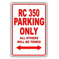 RC Parking samo svi ostali bit će svučeni smiješna furativna garaža aluminijumski znak 12 x18 ploča