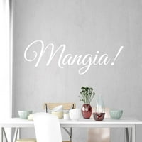 Mangia zidni naljepnica - Jedite kuhinjske naljepnice - talijanski citati dekor