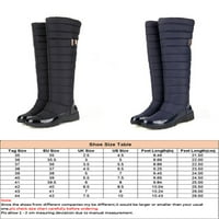 Crocowalk Ženski Comfort Wedge Boots Outdoor Moda preko koljena Boot Ležerne prilike Plue na plavoj