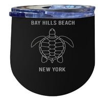 Plaža u Bay Hills New York Oz Crni lasersko izolirano vino od nehrđajućeg čelika