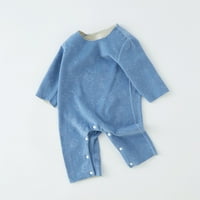 Baby Girl Boy s dugim rukavima Topla Romper Crtani ispis Jesenski zimsko spavanje Pajamas odijelo odjeća za bebe paket