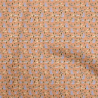 Onuone svilena tabby tkanina narančastog tkanina Šarena dinosaur crtani šivanje kanalizacijskih projekata