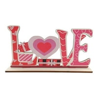 CGLFD Clearsance Decor Decor Valentinovo ukras tablice Romantični slojevi nameštaja drvenim ukrasom