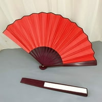 Glatko otvaranje sklopiva ventilator - puna boja - ukrasni - bambusov okvir - kineski stil ručni - DIY