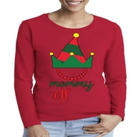 Awkward Styles Xmas Elf Mammy Ružan božićni džemper majica s dugim rukavima za žene