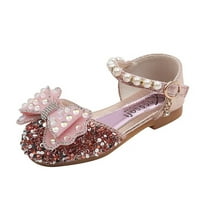 Leey-World Toddler Cipele modne proljetne i ljetne djece plesne cipele Djevojke haljina performanse princeze cipele rhinestone biserne čizme Toddler