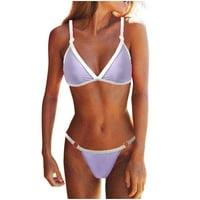 Dolkfu Troangle bikini set Solid kupatila odijela O-prsten za kupaće kostimi za žene sa dno O-prstenom