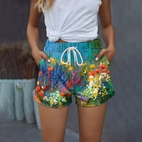 Hlače za ženska modna plaža Tie-boje ispisane labave svjetlosne dukseve sportske kratke hlače na klirensu