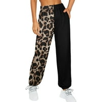 Ženske ljetne hlače Trendi tiskani vučni elastični struk Fit Jogger sa džepovima Sportska labava pant