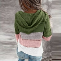 Vedolay Slatki džemperi Ženski jesen obrezani turtleneck pleteni džemper pulover Loose vrhovi, vojska