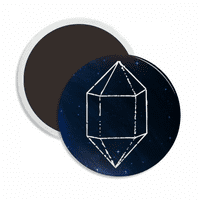 Star Crystal Blue Universe Sky Fantasy Round Cercas Frižider Magnet održava ukras