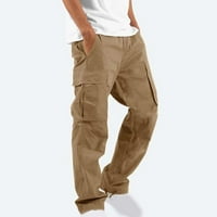 Kakina s hlače za muškarce čišćenje Muškarci Solidan casual više džepova na otvorenom ravno tipom fitness