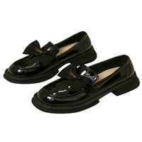 Lacyhop dame kožne cipele platforme casual cipele udobne loaferi ujednačene modne stane klizanje na Mary Jane crno 7.5