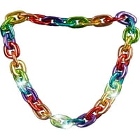 Novost gigantski veliki lanac reper Rainbow Ogrlica kostim dodatak