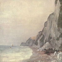 Susse Cliffs u blizini Eastbourneskog postera Print Wilfrid Ball