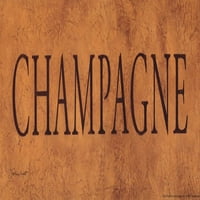 Champagne Stephanie Marrott Fini Art Poster Print by Stephanie Marrott