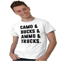 Camo Bucks kamioni Slatka lovac sina muške grafičke majice Tees Brisco Brands S