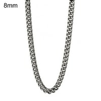 Štetno lanac debela ogrlica od ogrlice od titanijum čeličnog punk širokog lančana ogrlica nakit