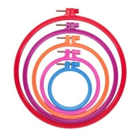 Plastični poprečni otvor za vez za vez krug krug šivaći okvir DIY iglica alat