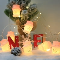 Božićne svjetlosne svjetlo LED Xmas Tree Snowman Santa Klovn oblik Privjesak svjetla Svjetla za zabave