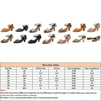 Ymiytanske plesne cipele za ženske haljine cipele s niskim petom sandale jazz ballroom cipele srebrne 4