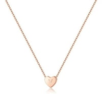 S ogrlica od srebra Sterling za djevojke personalizirana ogrlica od srca Početni ogrlica od ogrlica