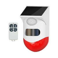 Solarni motionSensor Alarm na otvorenom 120db Alarm zvuka sa remoteController