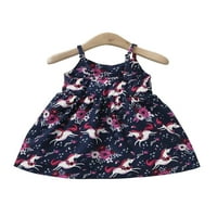 PAEM BABY GIRL Ljetna jednoromana cvjetna haljina haljina bez rukava, veličine 3-24m