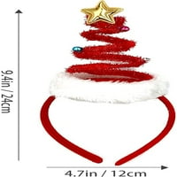 Božićna traka za glavu - Springy Božićna stabla Božićna hat hat božićna pokrivena božićna kosa obruči