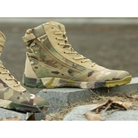 Eloshman Muške vojske čizme Pustinjske pješačke cipele Taktičke borbene čizme džungla prozračna čipkasta gore vanjska cipela lagana zelena kamuflaža 7.5