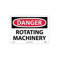 Rotirajuće mašine za rotiranje. Aluminijumski znak opasnosti D608AB