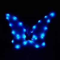 Vila krila odrasla djeca svijetli leptir krila za djevojke iskričavaju LED Halloween kostim anđeoski krila