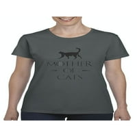 MMF - Ženska majica kratki rukav, do žena veličine 3xl - majka mačaka