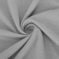 Zunfeo Wimens odozgo - svježe pokupljeni modni vrhovi čvrsti pulover vrhovi labavi ležerni vrhovi kratkih rukava Novi dolasci V izrez Tee majice Grey XXL