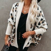 Ženski kardigan dugački kaputi za žene Ličnosti Žene Veličina modni džemper plus jakna Cardigan Leopard