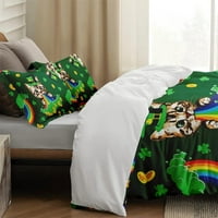 Poklopac prekrivača, životinjska panda porodična posteljina set za djecu i odrasle dekor spavaće sobe,