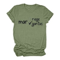 Žene Ležerne prilike za štampanje košulje okruglih kratkih rukava Tors Tunic bluza Košulje Žene Ležerne