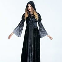 BXINGSFTYS pamuk Halloween Cosplay haljina Gothic Style Ležerni odmorni odmor na dugim rukavima
