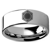 Star Wars Force Fowaynes prvežnije prsten zvona Tungsten karbidni prsten - veličine 10