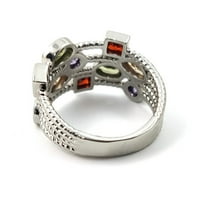 Huitanska šarena cirkonija osjetljiv ženski prsten nakit vjenčani mladenka modni prelaze modni prelaze geometrijske pletenice Prstenje g