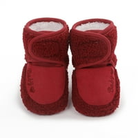 QXUTPO za bebe cipele debele tople kuke i petlje za cipele mekane jedinice neklizajuće jeseni zimske cipele