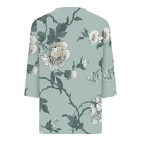 Ženska Comfy Dressiss Clearence bluze Flowy Tunic Tie Dye Floral Tiskanje Moda Vintage Odjeća Trendi