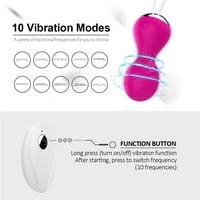 Vodootporni bežični vibrator za žene, vibraciona jaja klitoričara glice g spoznaje klitorisne stimulator za odrasle igračke se za žene parovi