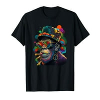Cool punk smiješan majmunski čimpanze za majicu Ape Rocks